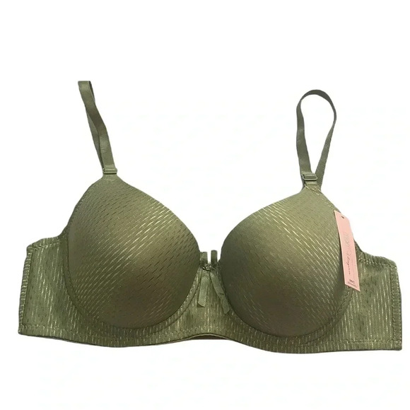 MaMia Green Geo-Print Bra Underwire New - Picture 1 of 12